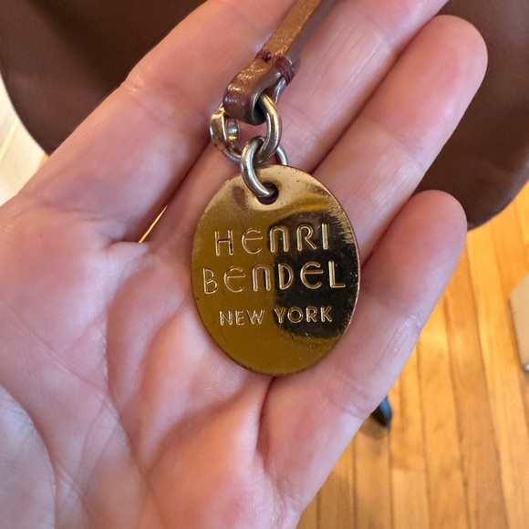 VTG Henri Bendel New York Rich Brown Leather Shoulder Bag 12x12 Old Money - Picture 3 of 14